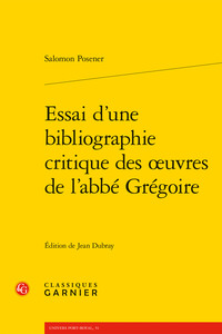 Picture of Essai d'une bibliographie critique des oeuvres de l'abbé Grégoire