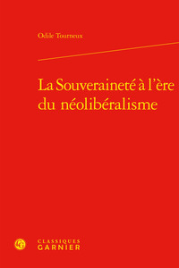 Picture of La Souveraineté à l'ère du néolibéralisme
