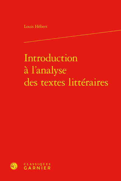 Picture of Introduction à l'analyse des textes littéraires