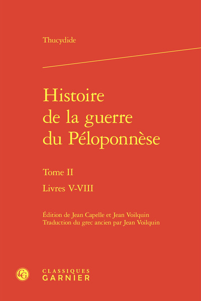 Picture of Histoire de la guerre du Péloponnèse