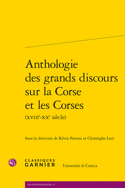 Picture of Anthologie des grands discours sur la Corse et les Corses