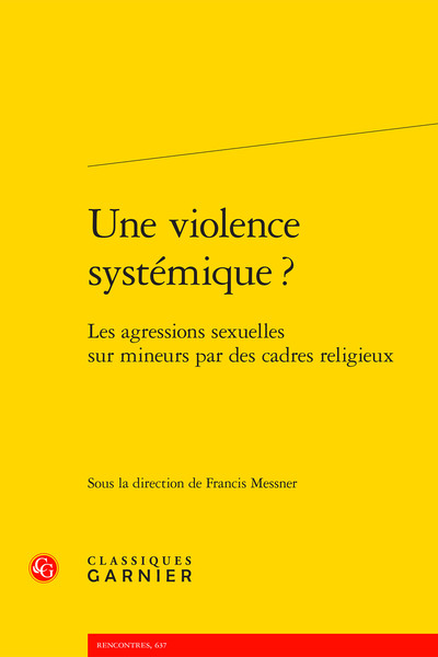 Image de Une violence systémique ?