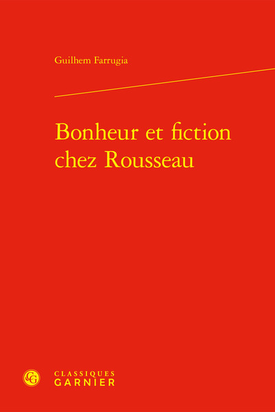 Picture of Bonheur et fiction chez Rousseau
