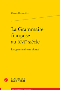 Picture of La Grammaire française au XVIe siècle