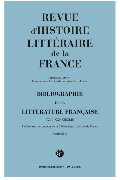Image de Bibliographie de la littérature française