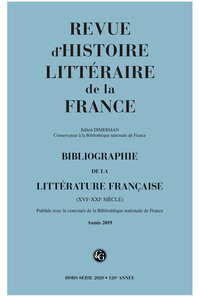 Image de Bibliographie de la littérature française