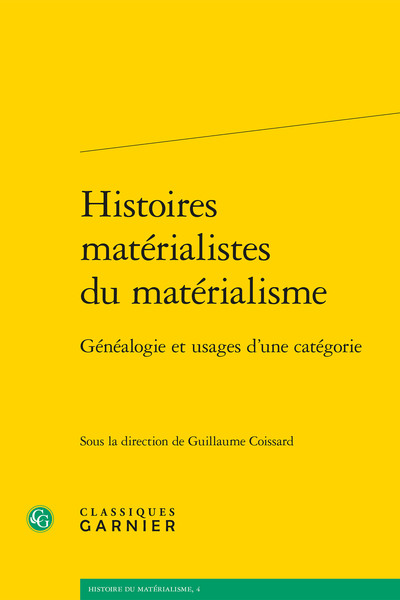 Picture of Histoires matérialistes du matérialisme
