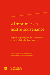 Picture of « Imprimer en nostre souvenance »