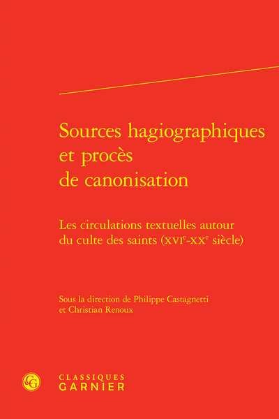 Picture of Sources hagiographiques et procès de canonisation