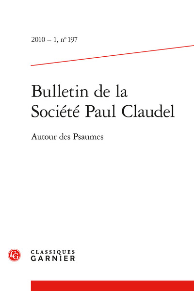 Picture of Bulletin de la Société Paul Claudel