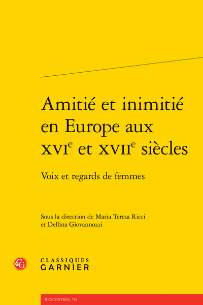 Image de Amitié et inimitié en Europe aux XVIe et XVIIe siècles