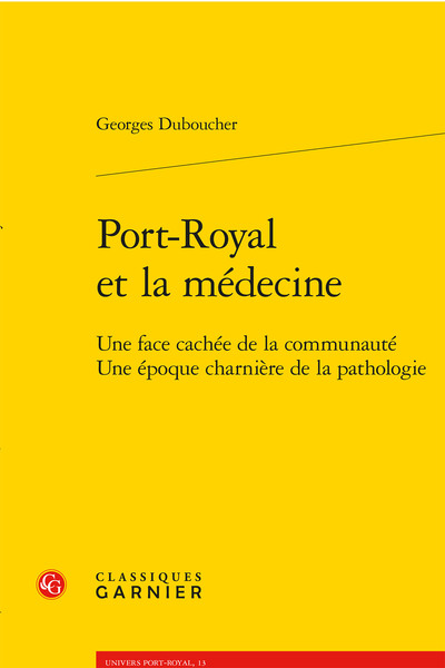 Picture of Port-Royal et la médecine