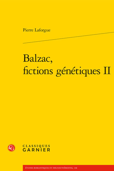 Picture of Balzac, fictions génétiques II