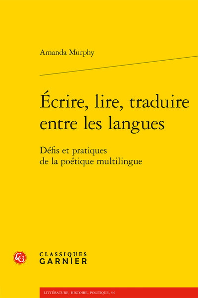 Picture of Écrire, lire, traduire entre les langues