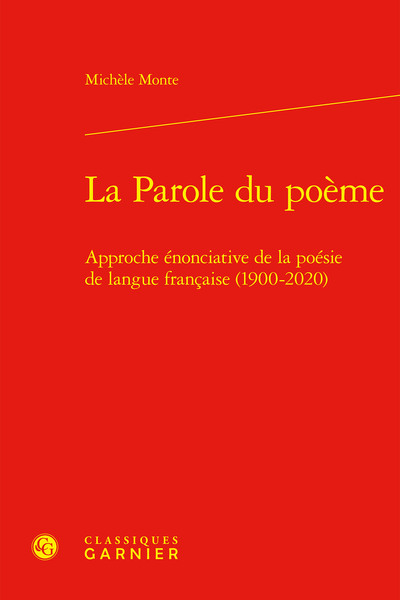 Picture of La Parole du poème