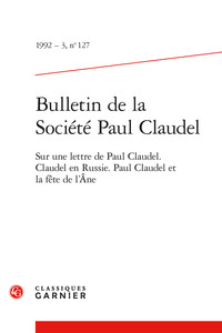 Picture of Bulletin de la Société Paul Claudel