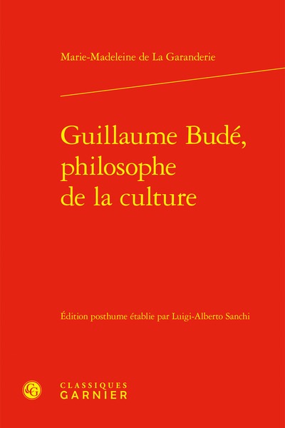 Picture of Guillaume Budé, philosophe de la culture