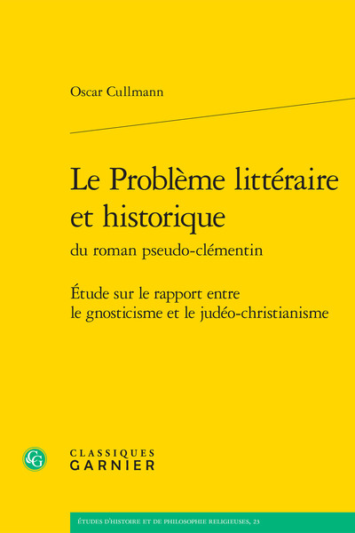 Image de Le Problème littéraire et historique