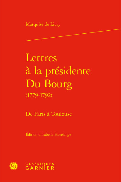Picture of Lettres à la présidente Du Bourg