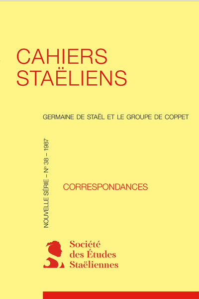 Picture of Cahiers staëliens