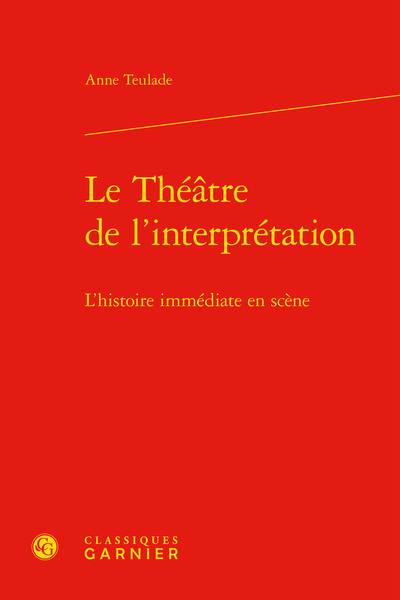 Image de Le Théâtre de l'interprétation