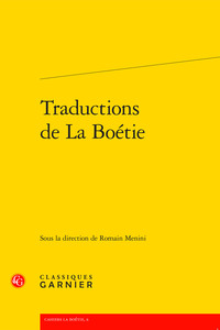 Picture of Traductions de La Boétie