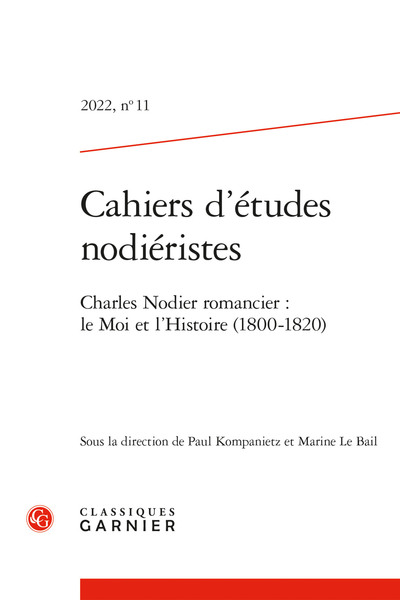 Picture of Cahiers d'études nodiéristes