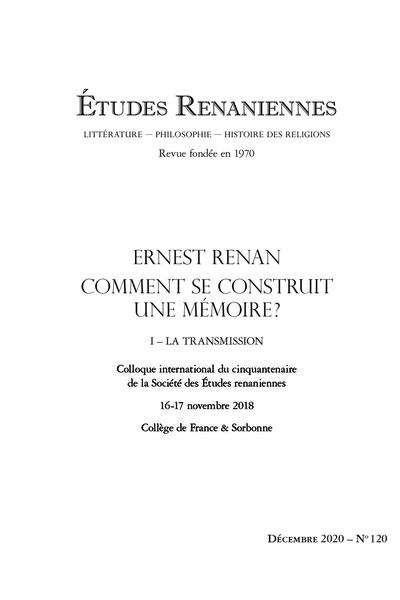 Image de Études renaniennes
