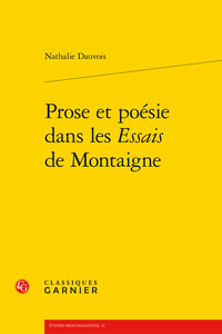 Picture of Prose et poésie dans les Essais de Montaigne