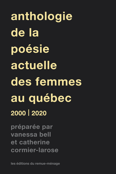 Image de Anthologie poésie actuelle des femmes au Québec
