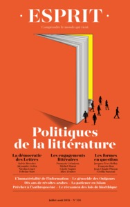 Image de Esprit - Politiques de la littérature