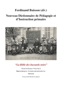 Image de Nouveau Dictionnaire de Pédagogie et d'instruction primaire volume 2 (Bibliothèques - Conseil dép.)