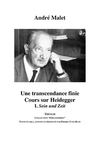 Image de Une transcendance finie. Cours sur Heidegger I. Sein und Zeit