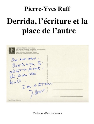Picture of Derrida. L'écriture et la place de l'autre