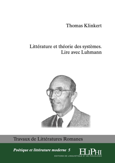 Picture of Littérature et théorie des systèmes. Lire avec Luhmann