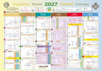 Image de Petit calendrier familial catholique romain 2027