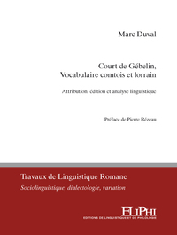 Picture of Court de Gébelin, Vocabulaire comtois et lorrain