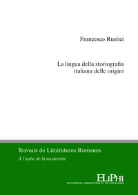 Picture of La lingua della storiografia italiana delle origini