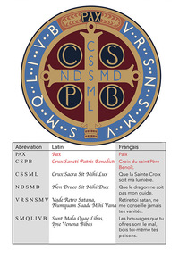 Picture of Lot de 20 images-prière - Médaille de saint Benoît