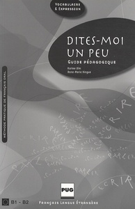 Image de DITES MOI UN PEU - GUIDE PEDAGOGIQUE NOUVELLE COUVERTURE