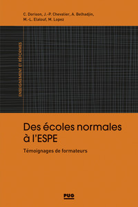Image de DES ECOLES NORMALES A L'ESPE