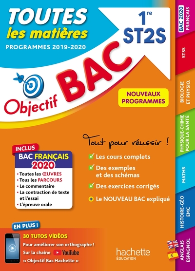 Image de Objectif Bac - Toutes les matières 1ère ST2S