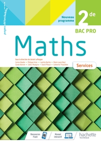 Picture of Mathématiques Services 2de Bac Pro - cahier de l'élève - Éd 2020