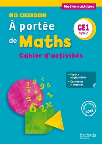 Image de Le Nouvel A portée de maths CE1 - Cahier élève - Ed. 2018