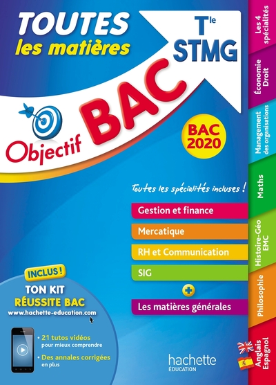 Image de Objectif Bac 2020 Toutes les matières Term STMG
