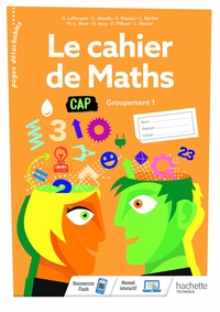 Picture of Le cahier de Maths Groupement 1 CAP - cahier de l'élève- Éd. 2020