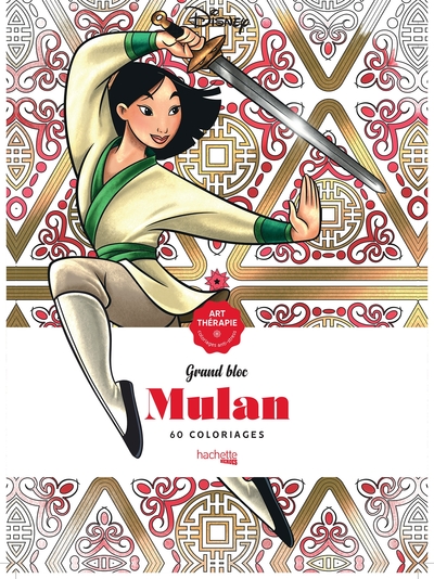 Image de Grand bloc Art-Thérapie Disney Mulan