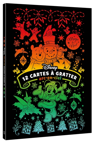 Image de DISNEY - Les Ateliers - Bloc - 12 cartes à gratter arc-en-ciel - Noël