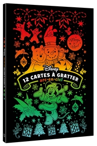 Image de DISNEY - Les Ateliers - Bloc - 12 cartes à gratter arc-en-ciel - Noël