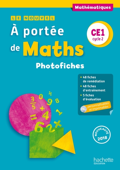 Image de Le Nouvel A portée de maths CE1 - Photofiches - Ed. 2018